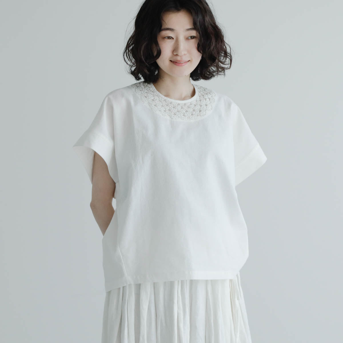 BUNON／Embroidery Woven-T（BN2545） – Envelope - エンベロープ