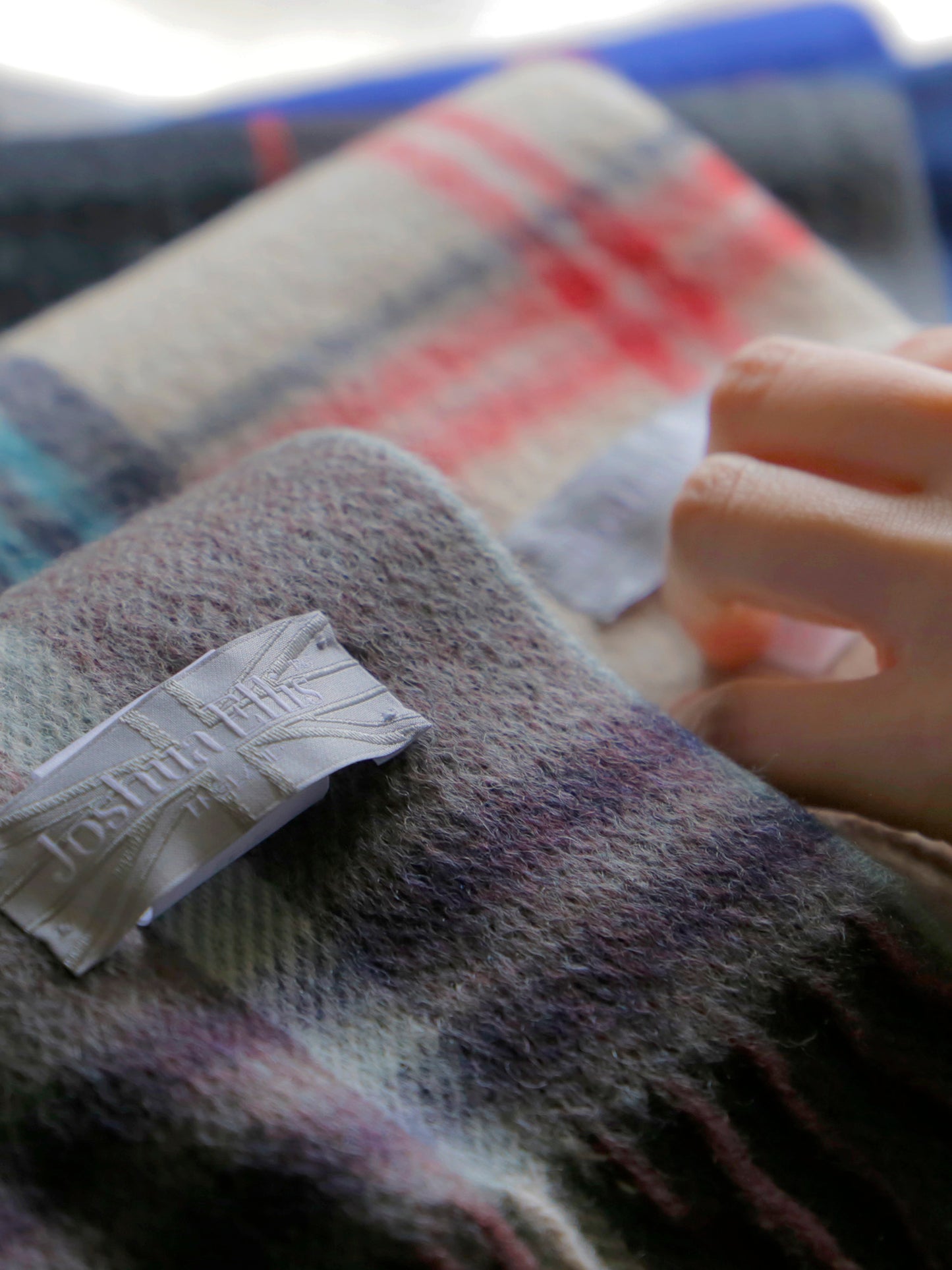 Joshua Ellis カシミヤマフラー 30×180cm