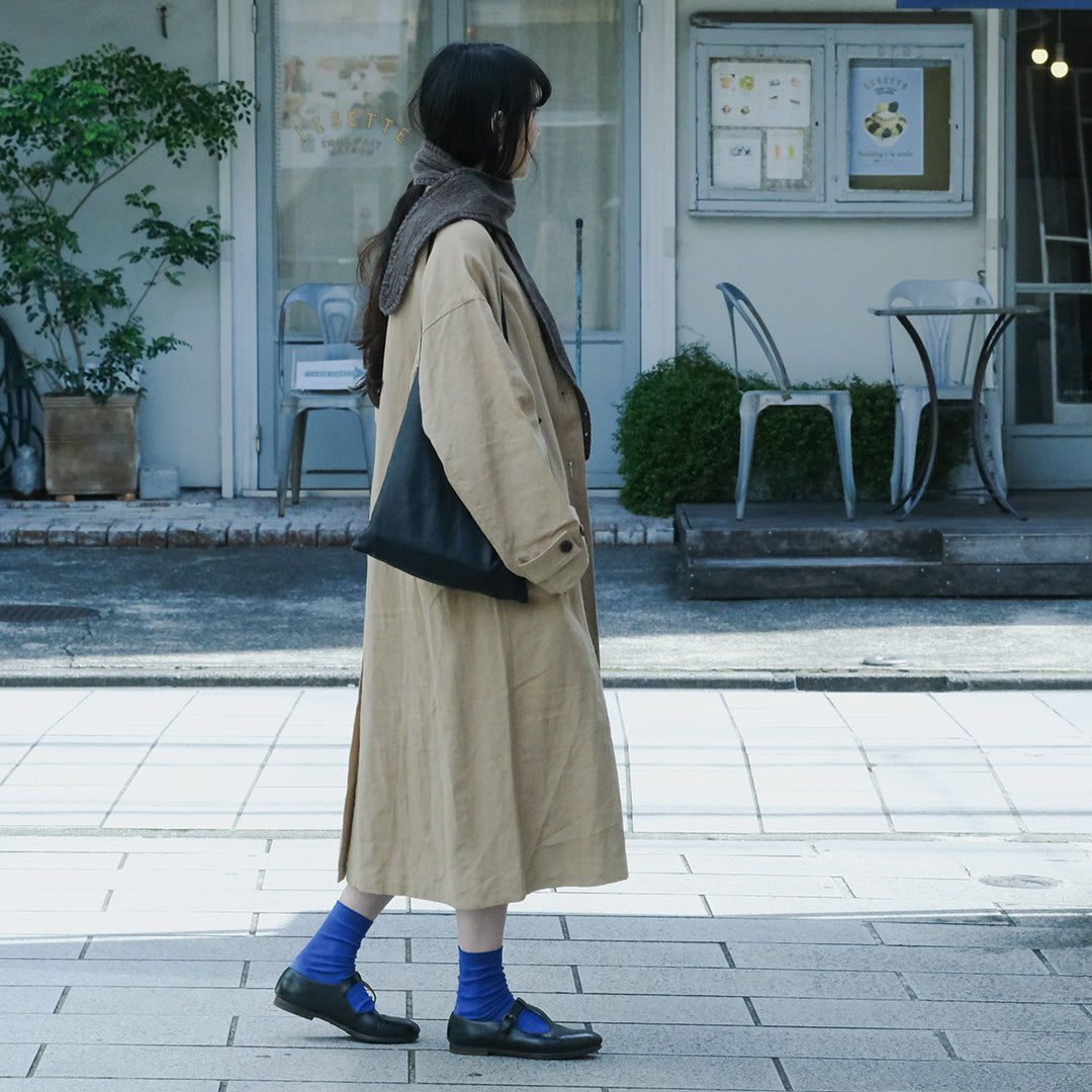 【受注商品】手編みカシミヤのミニスカーフ
