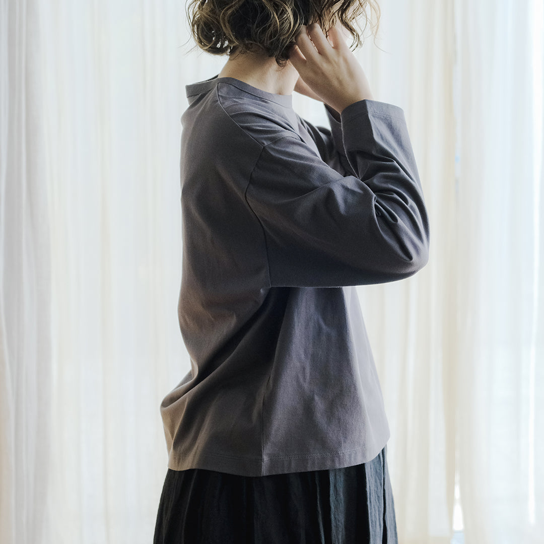 SALUÉ/white label スムース ロングスリーブTシャツ