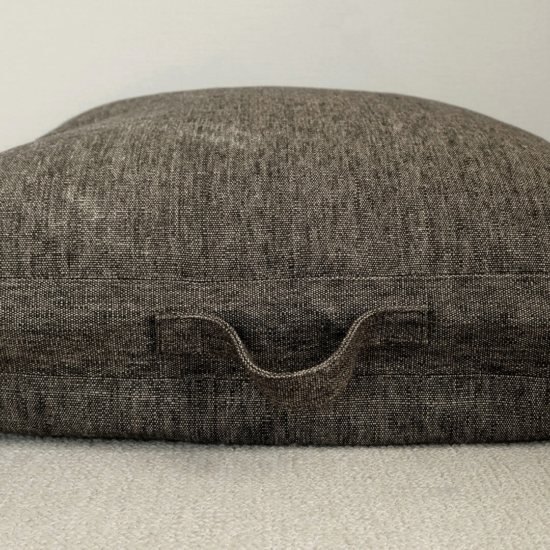 TLB HOME フロアクッション シャンブレーブラウン