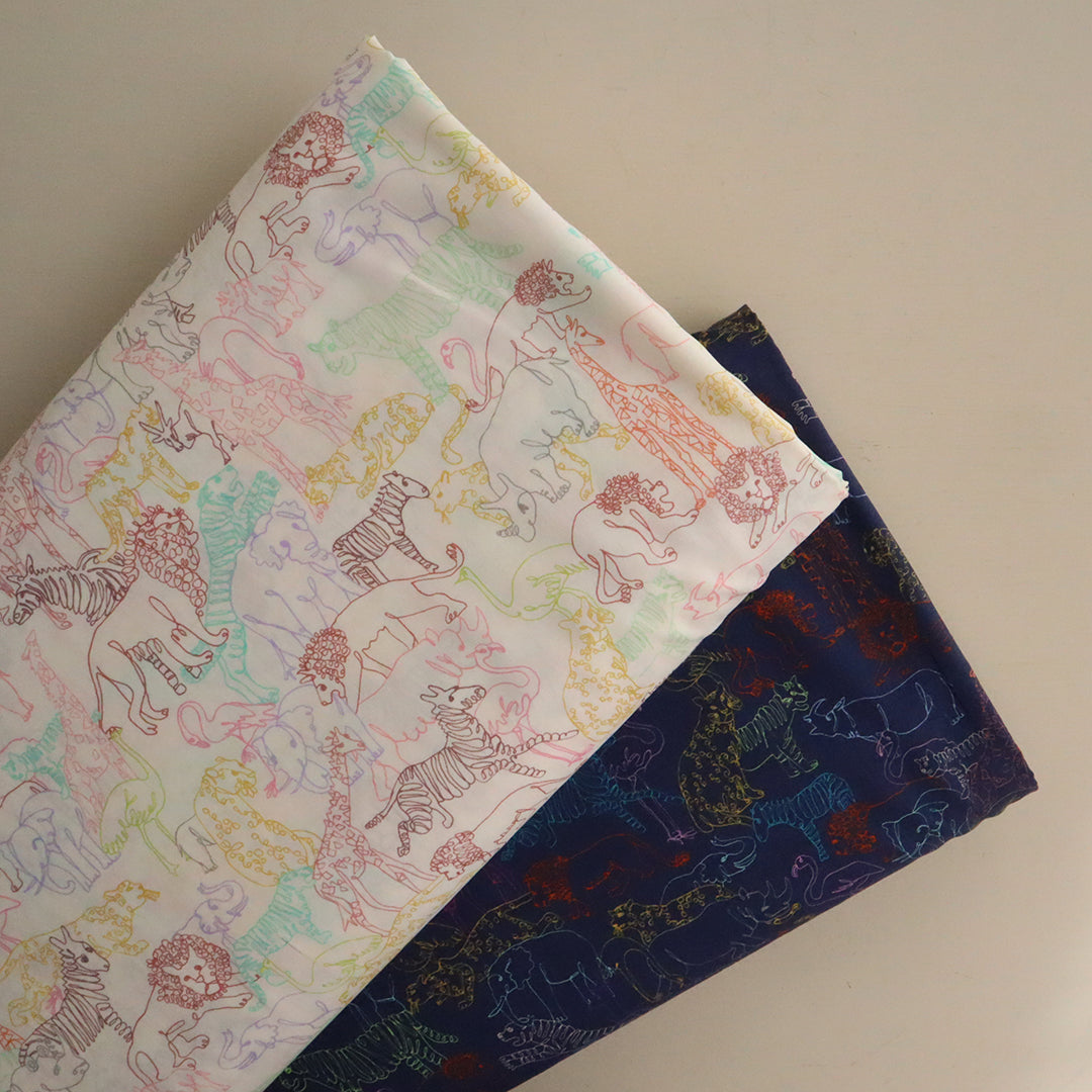 LIBERTY FABRICS「ネオン・サファリ」クリーム