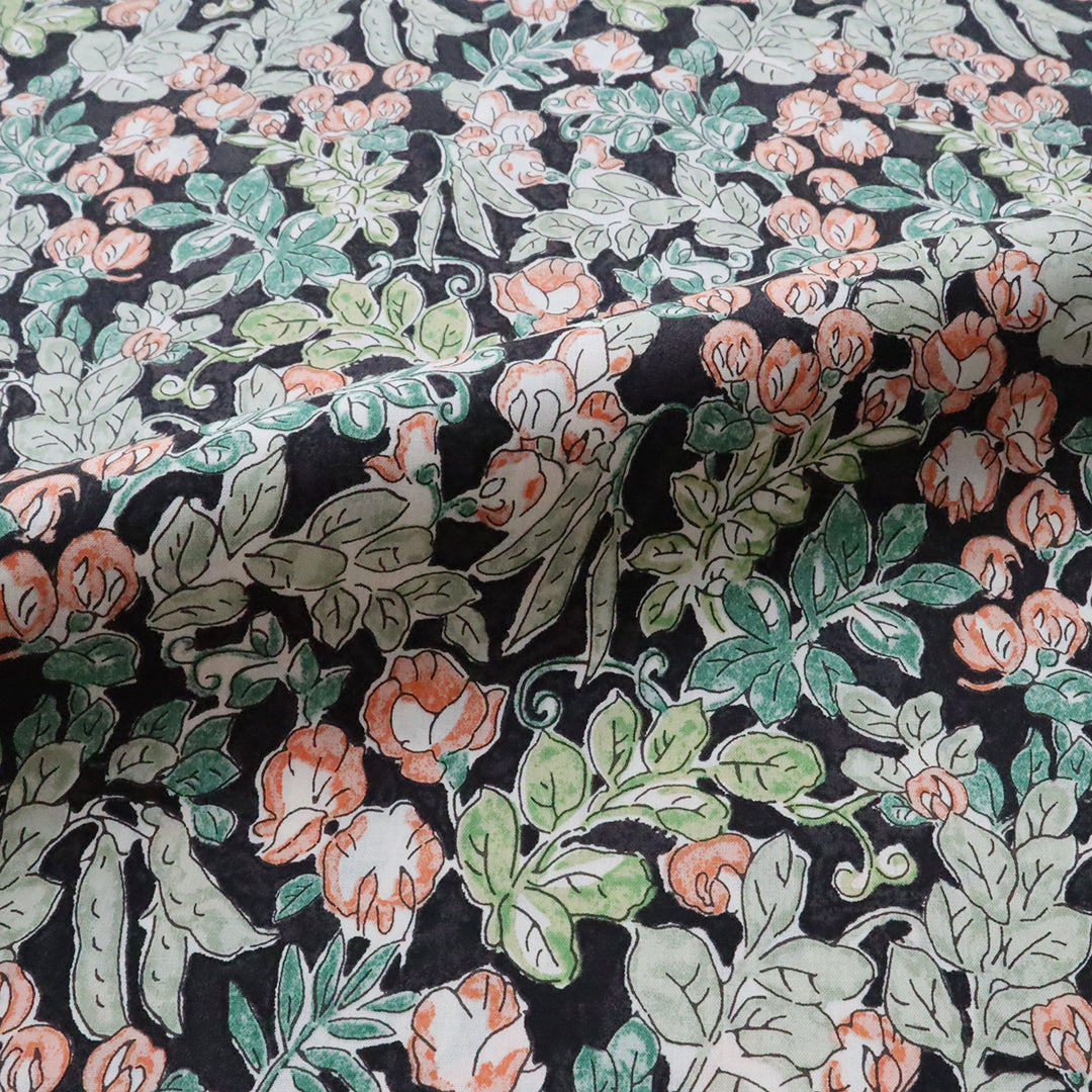 LIBERTY FABRICS 「スイートピー・リーフ」グリーン