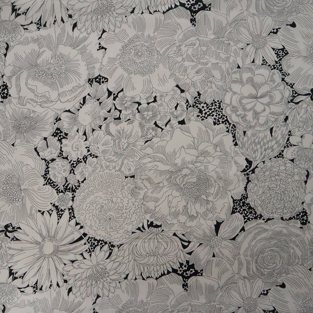 LIBERTY FABRICS 「イングリッシュ・ブルーム」ブラック