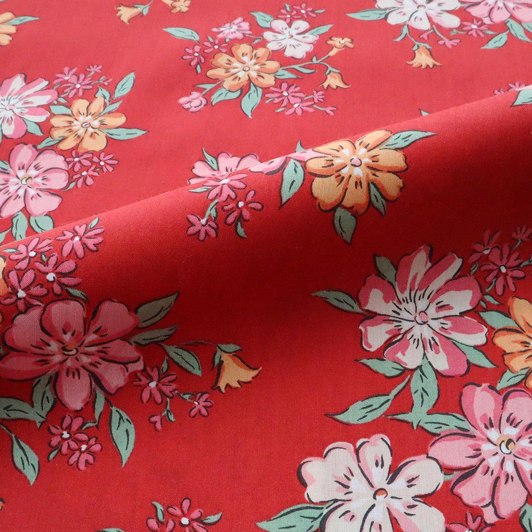 LIBERTY FABRICS 「リンダ・アン」レッド