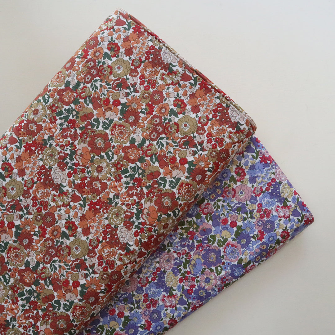 LIBERTY FABRICS 「ネル、アニー&メイ」レッド