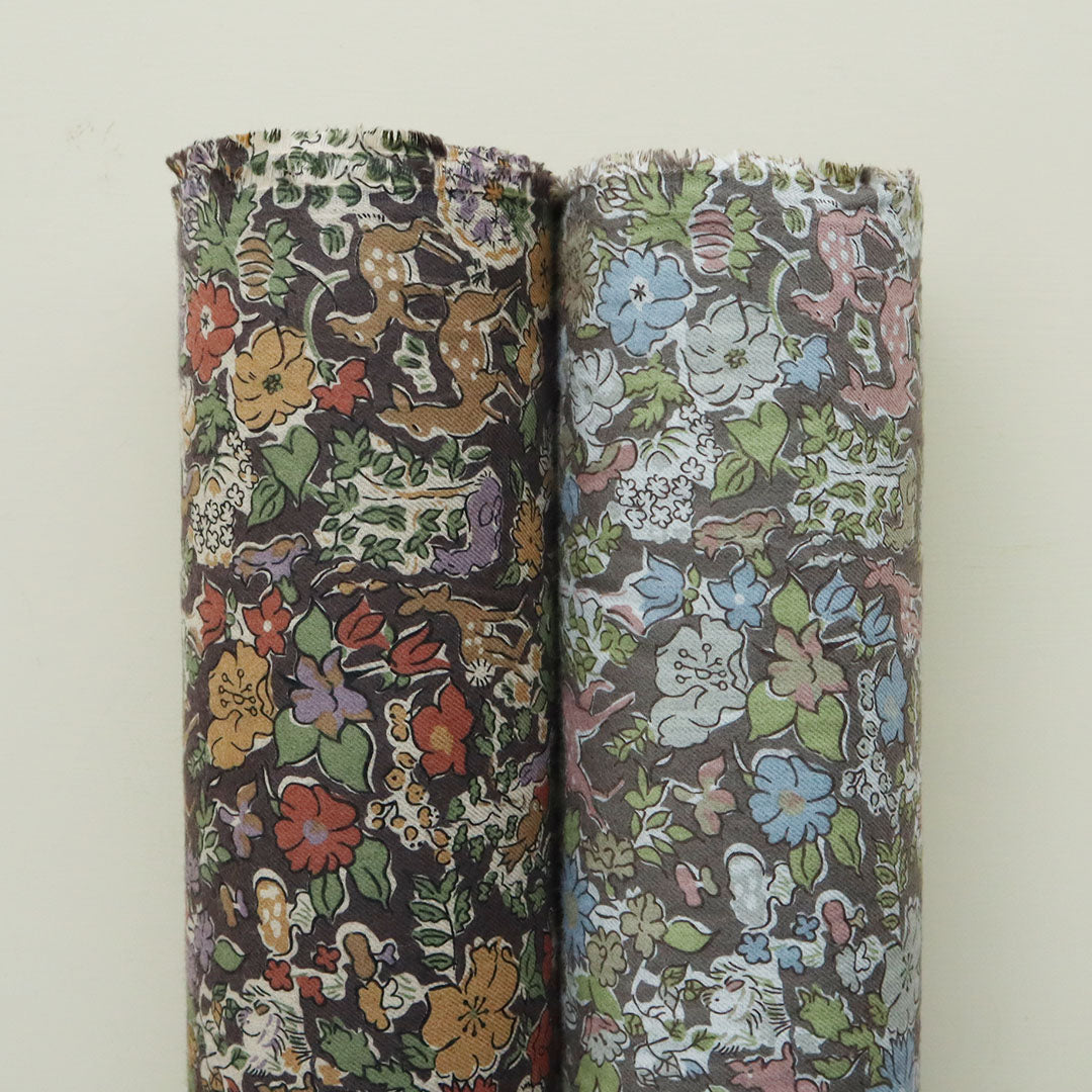 左:ブラウンオーカー 右:ブラウンピンク