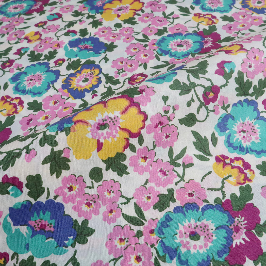 LIBERTY FABRICS「ポピー・ポエム」ピンク