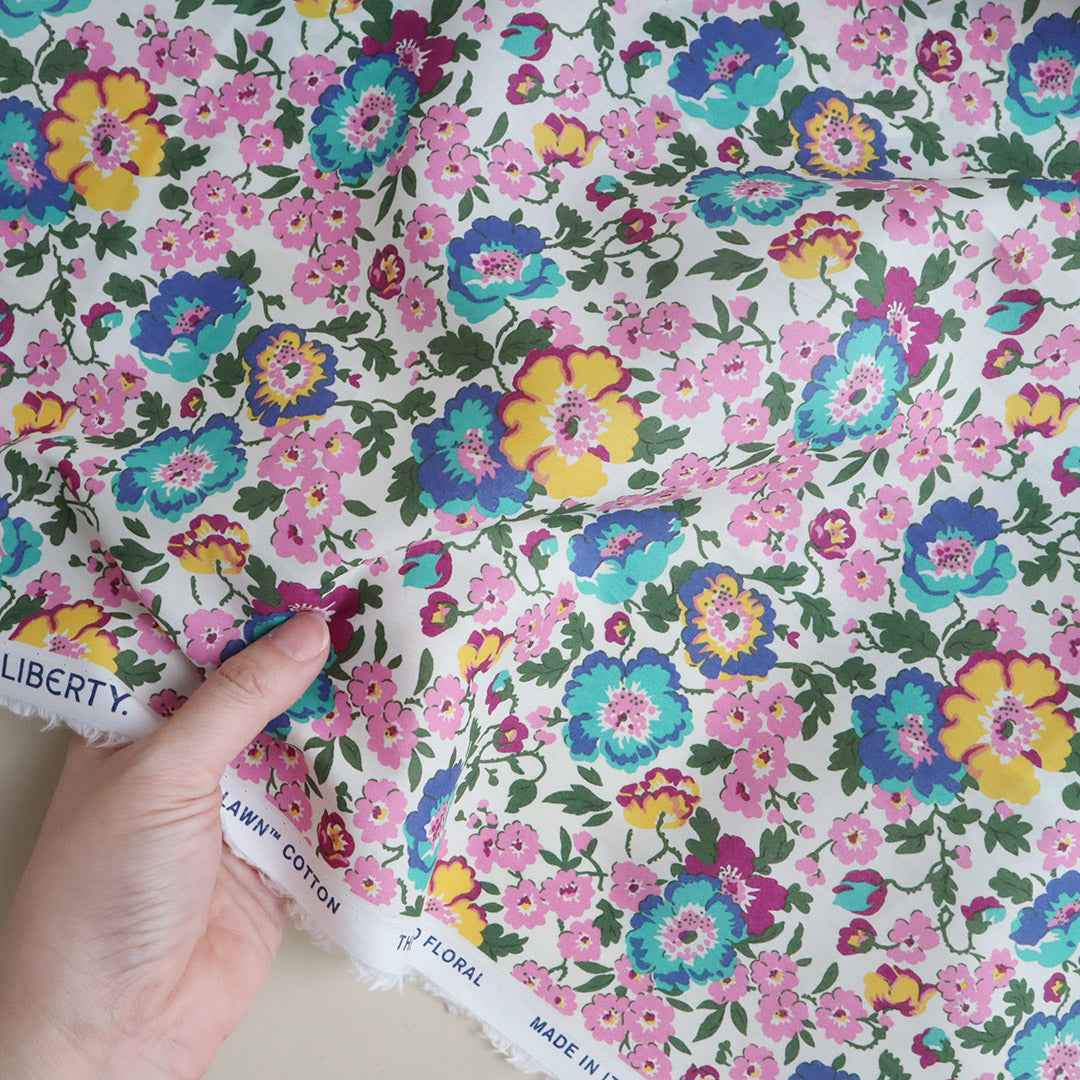 LIBERTY FABRICS「ポピー・ポエム」ピンク