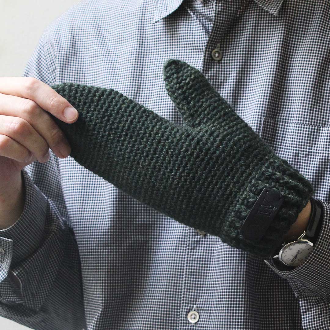 【受注製品】Golf Friends 細編みのミトン (完成品)