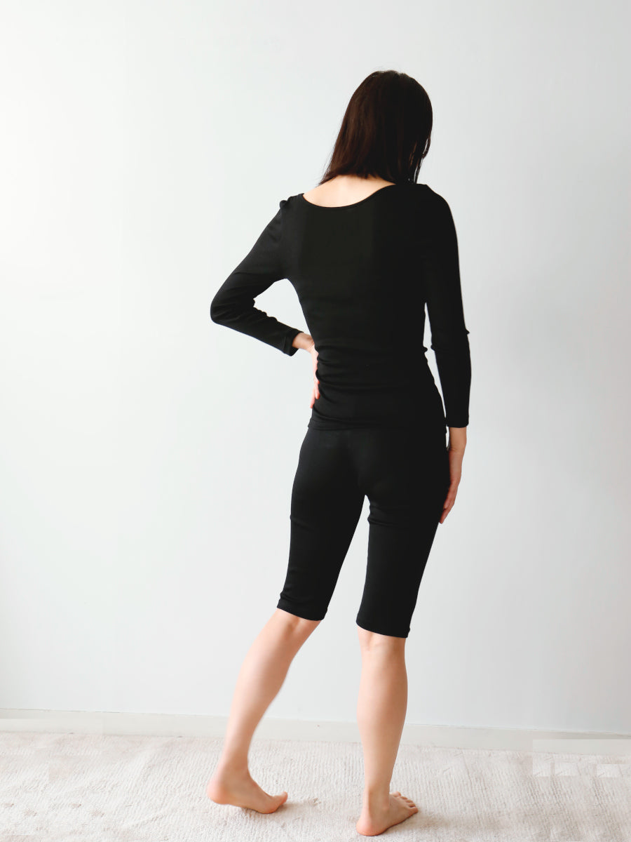 HÉRNI No.10 ロングスリーブ【ウォッシャブルシルク】