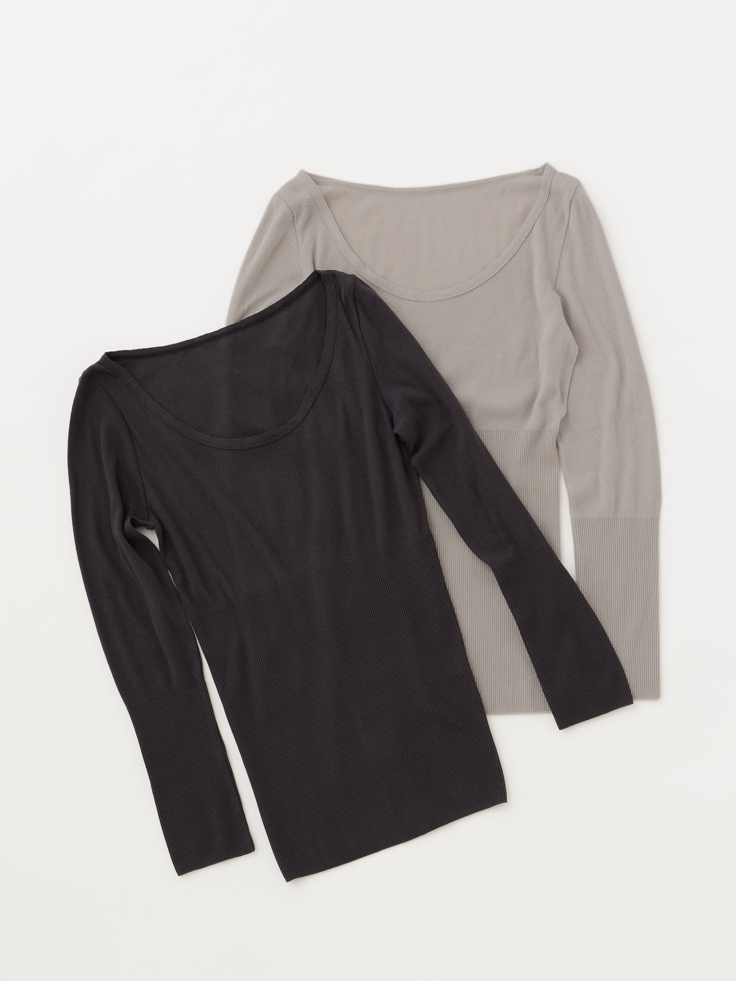 HÉRNI No.12 ロングスリーブ【コットンカシミヤ】