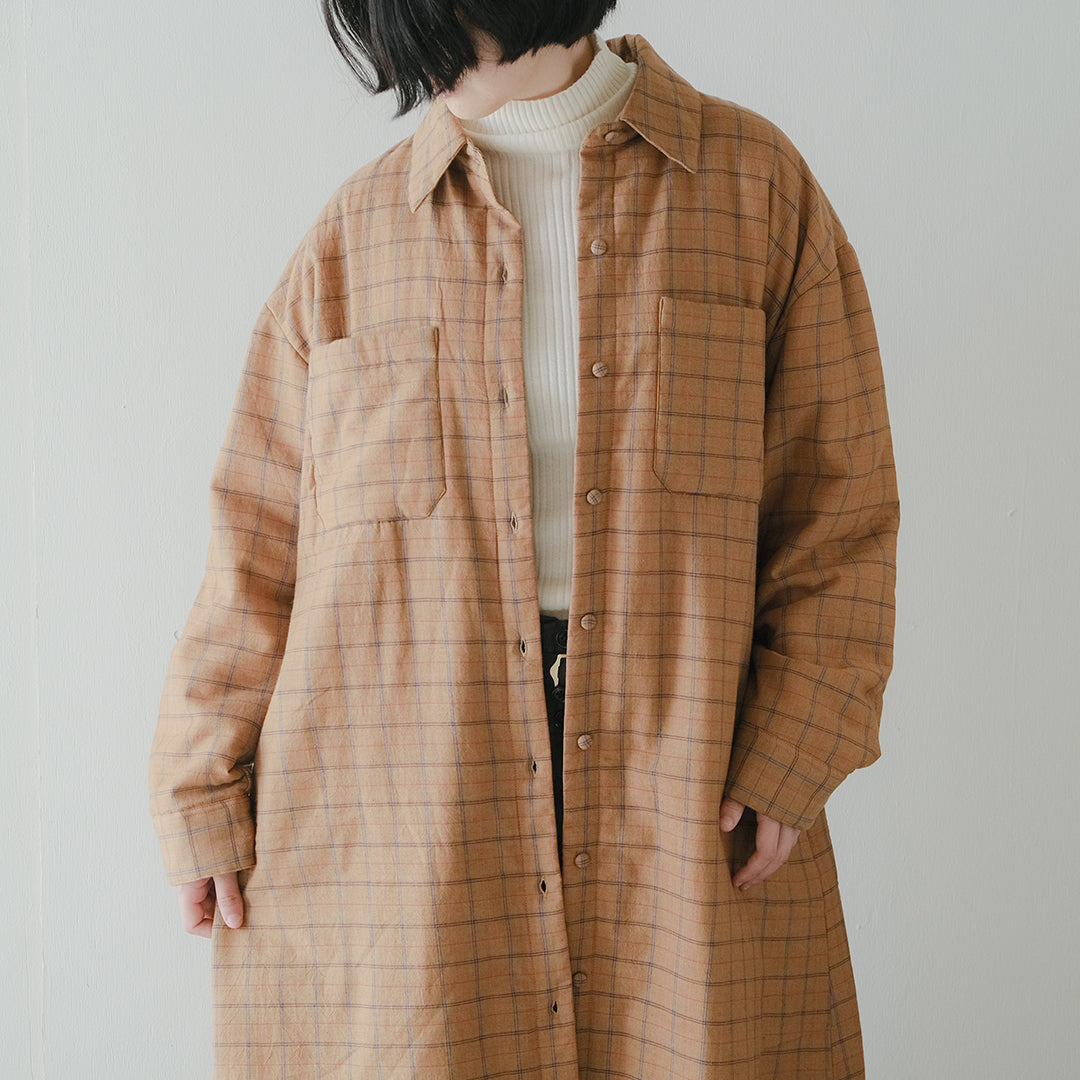 ［BUNON］Quilting Long Blouson