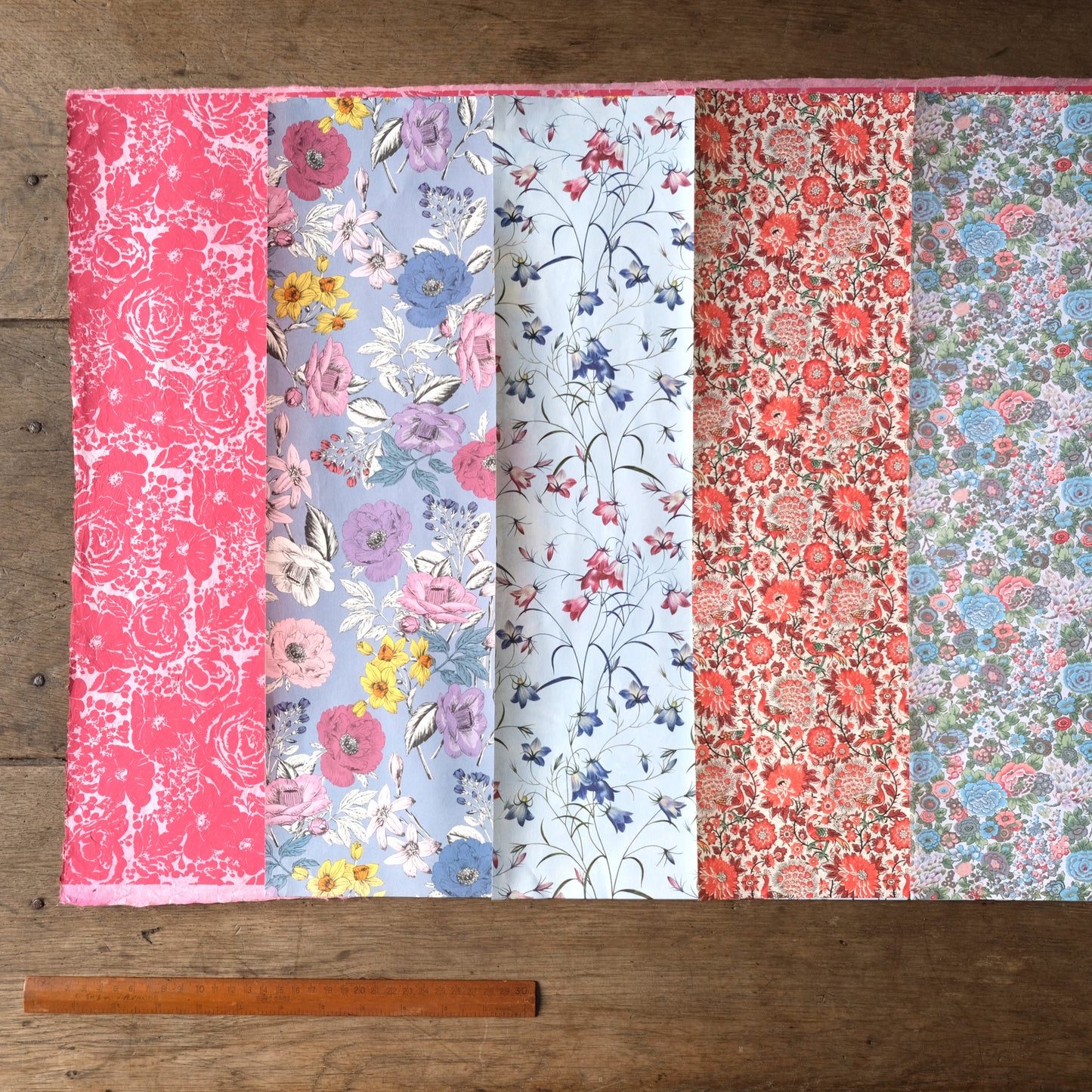 5種類の花柄をアソート