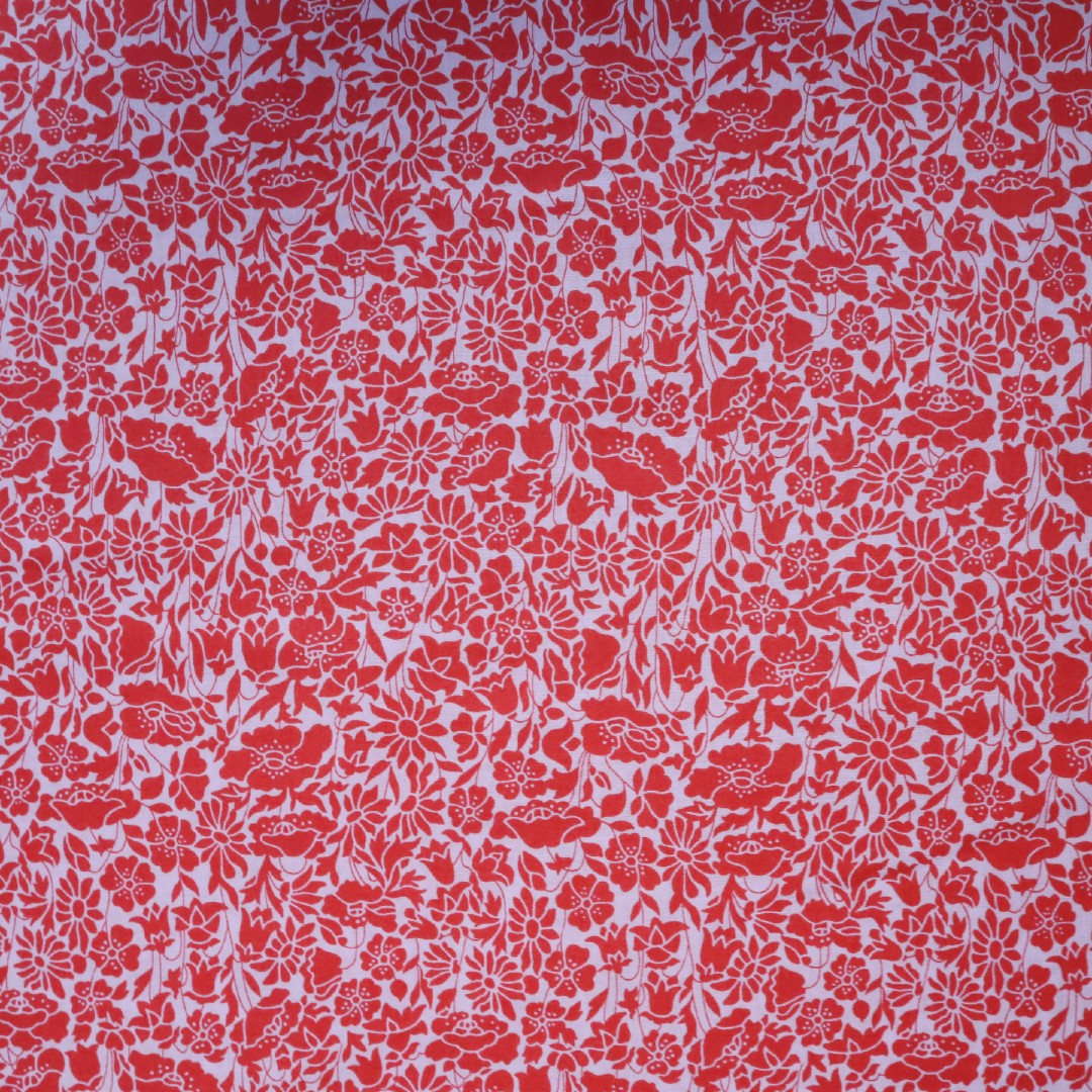 Liberty Fabrics 「ポピーデイ」レッド