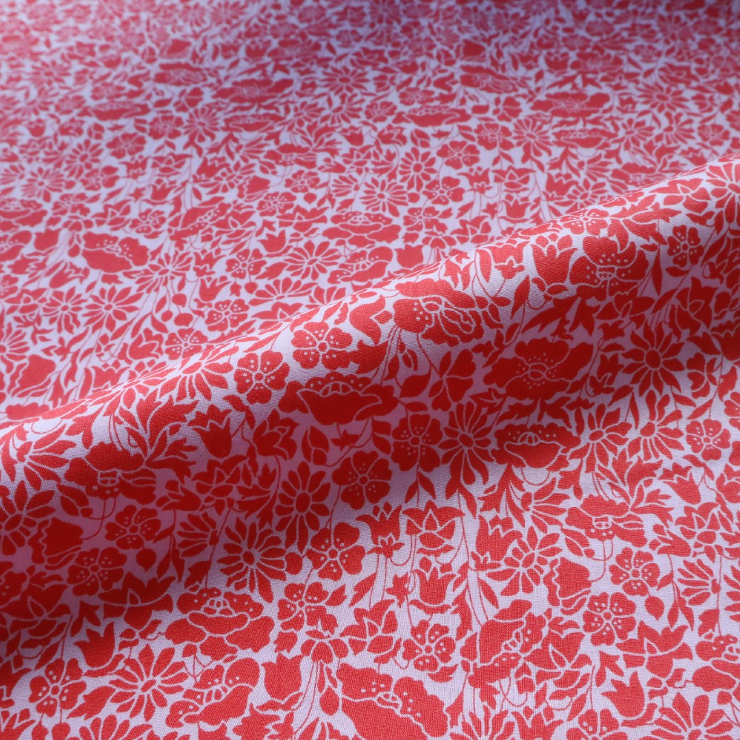 Liberty Fabrics 「ポピーデイ」レッド