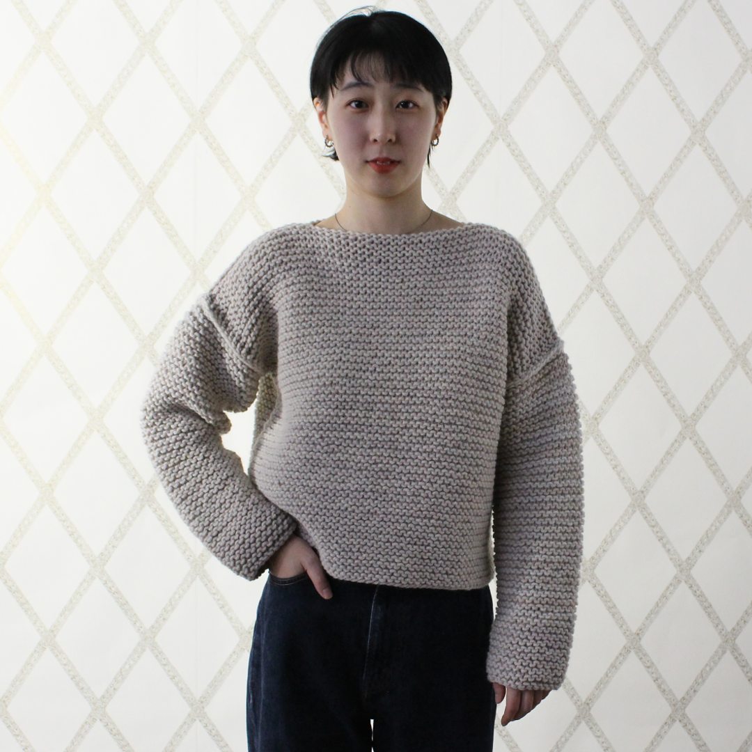 Beginner’s project series 2 ガーター編みのセーター キット
