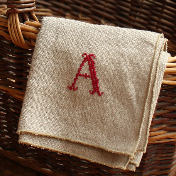 【受注商品】アルファベット刺繍 ※代引不可