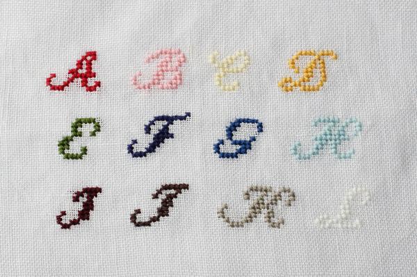 【受注商品】アルファベット刺繍 ※代引不可