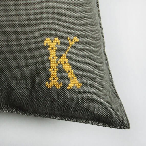 【受注商品】アルファベット刺繍 ※代引不可