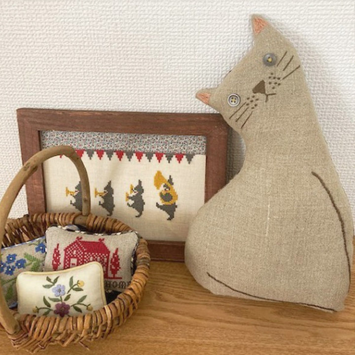 ねこのミニクッションキット