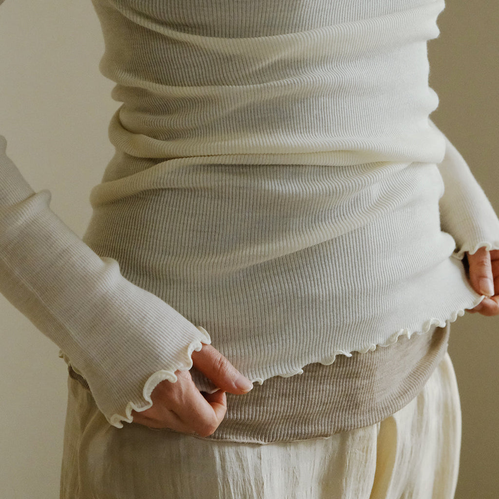 肌をやさしく包むme.のメリノウールインナー