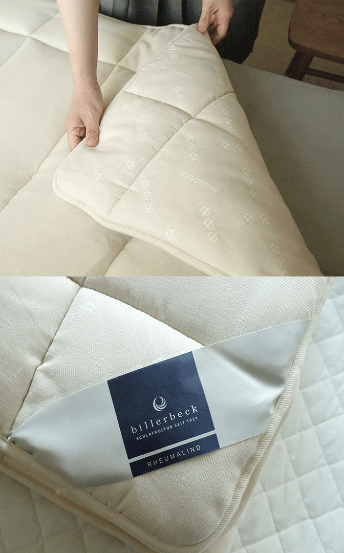 湿気が溜まらず、身体を冷やさない羊毛布団。マットレスの上にプラスするのもおすすめ