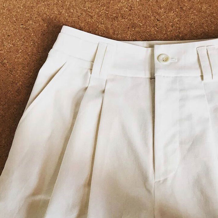 【受注商品】［SALUÉ］エッグチノパンツ（ミルクボタン）