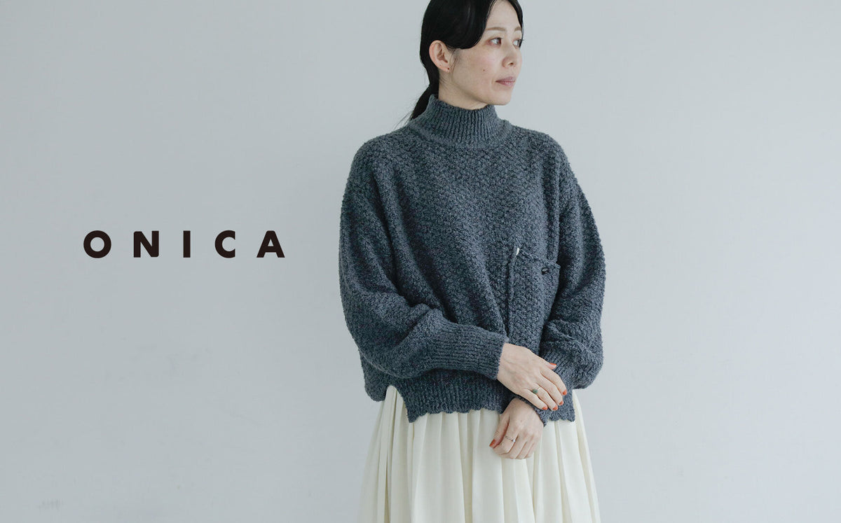 室内でちょうどいい。ONICAのコットンニット