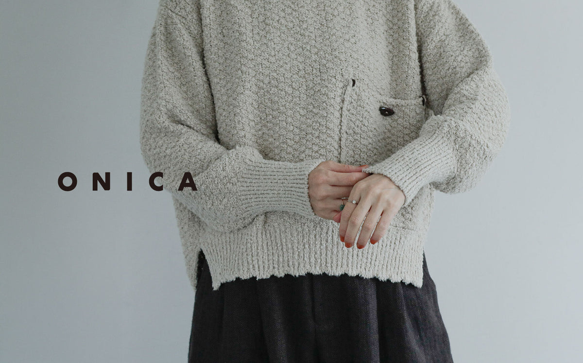 室内でちょうどいい。ONICAのコットンニット