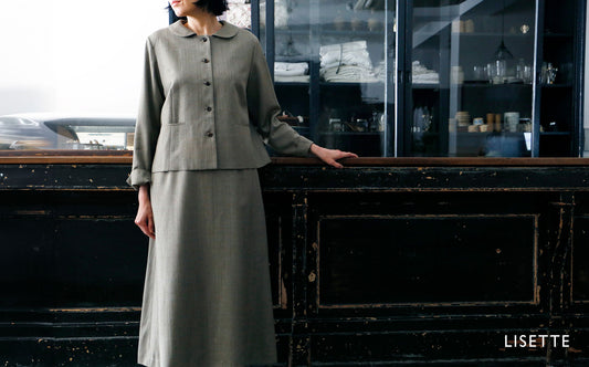 よそいきと日常のあいだに ― 変形ヘリンボーンのセットアップ ―