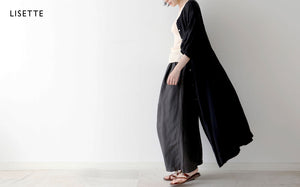 一枚でも羽織としても、夏の黒ロブ