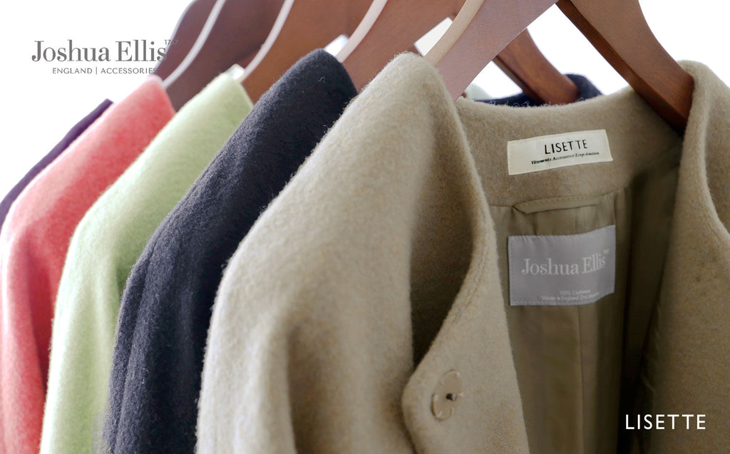 英国カシミヤ100%ノーカラーコート ― Joshua Ellis ―