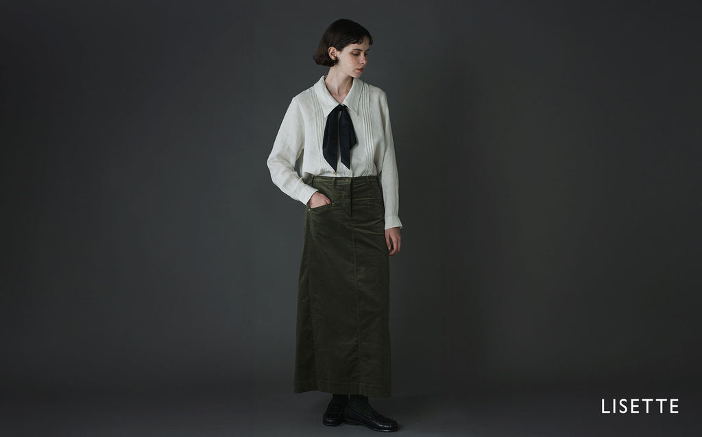 取り外せるタイで印象を変える、リネンのシャツ