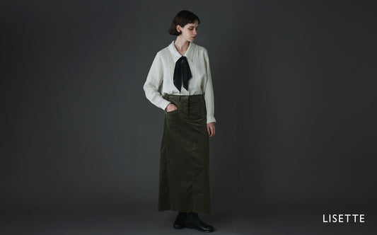 取り外せるタイで印象を変える、リネンのシャツ