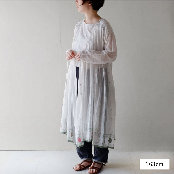 CALICO キャリコ　ラジャスタンワンピース CALICO］ジャムダニヤマラージャスターンギャザーワンピース