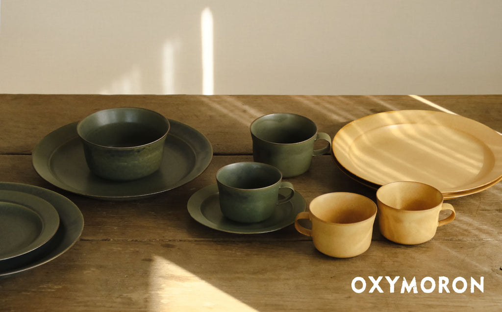 tableware for "OXYMORON"のイエローも再入荷