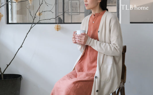 リネンのルームウエアで過ごす冬