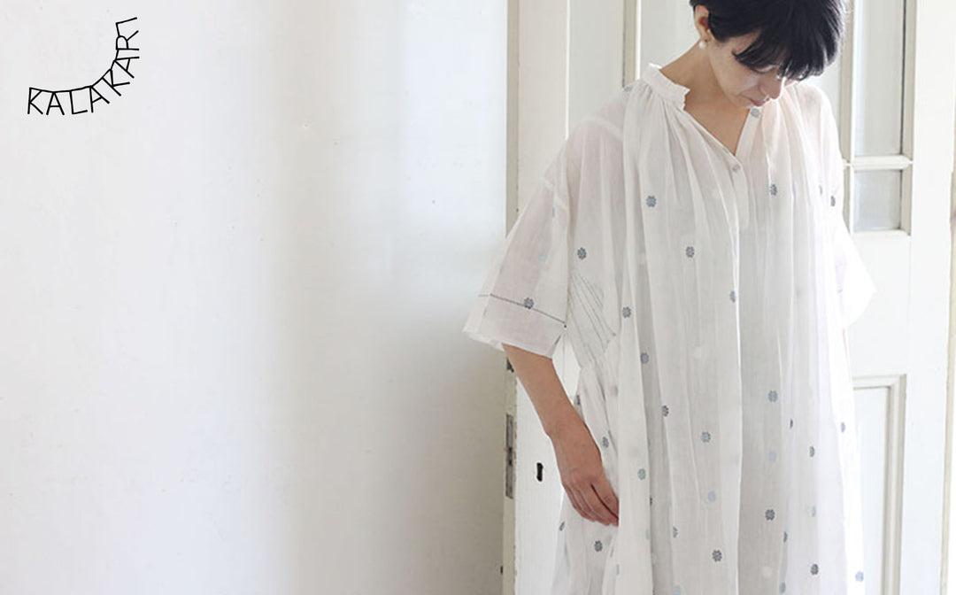 maku textiles  シルクコットンドレス