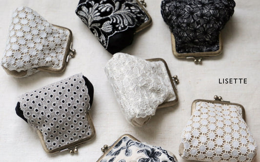 リネンの小さながま口「ベベ」