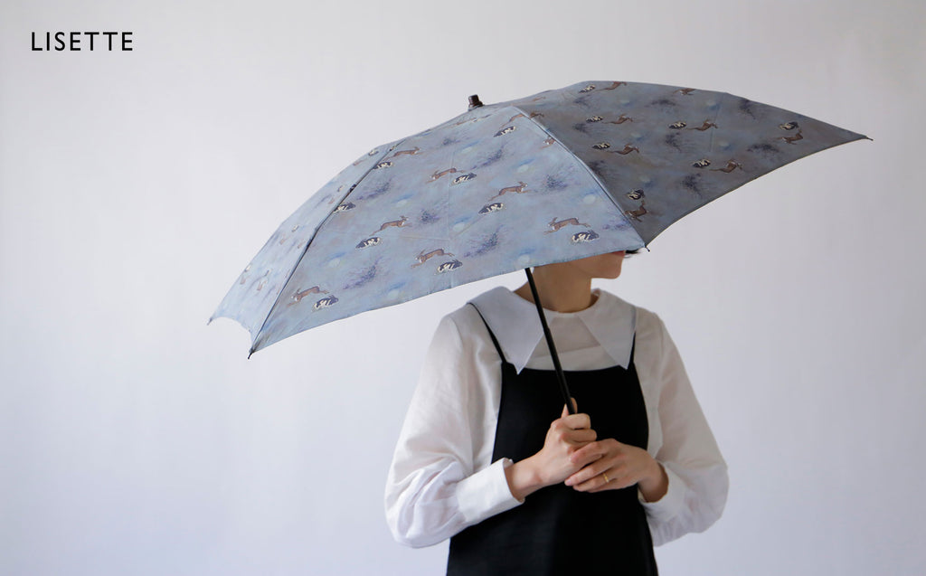 晴雨兼用折り畳み傘「オンブレル・ラパン・ラ・ニュイ」