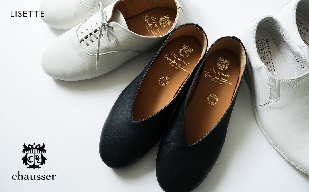 「chausser」のシューズが入荷しました