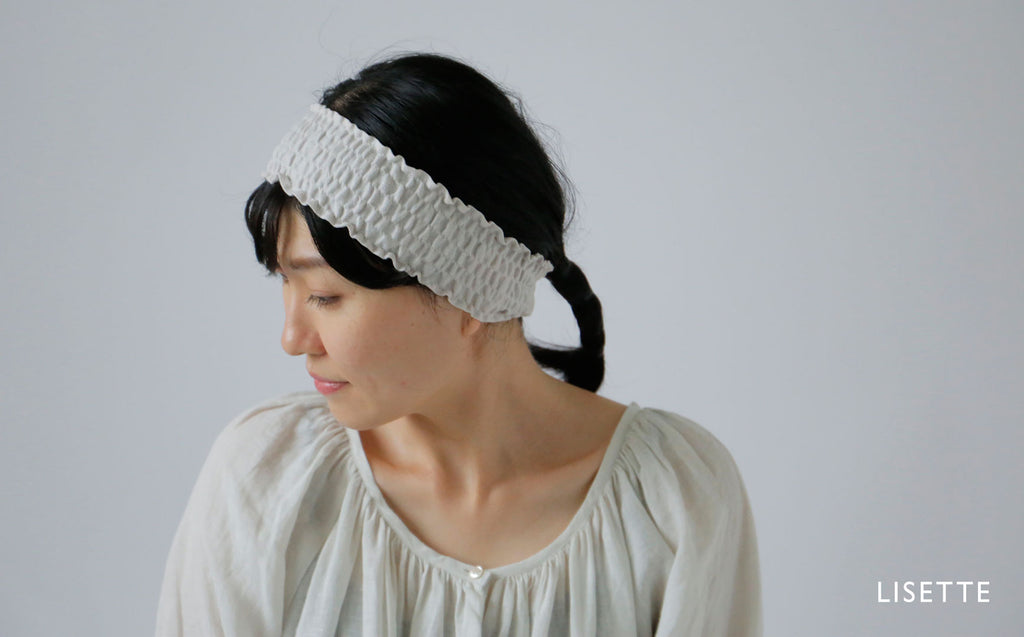 リネンのヘアバンド