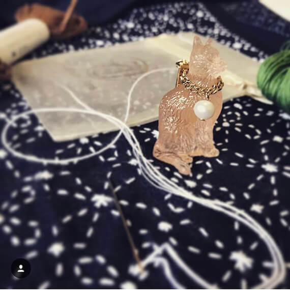 junco paris ネコのアクリルブローチ