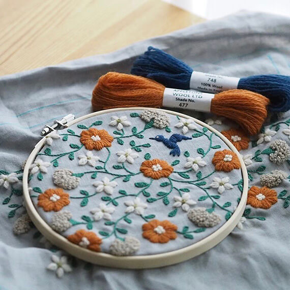 【樋口愉美子の刺繍時間】モナコカットクロス4色セット