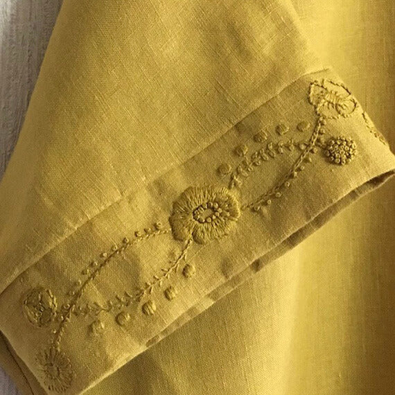 プルオーバーブラウス　刺繍カフスのキット2