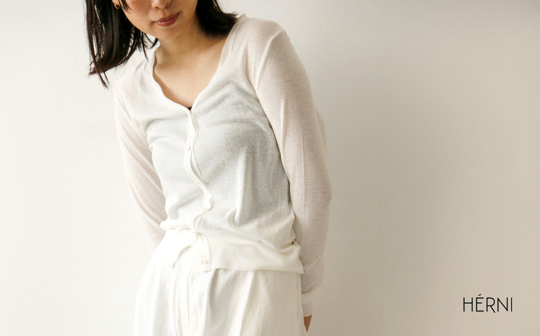 Ｔシャツみたいに着るカーディガン