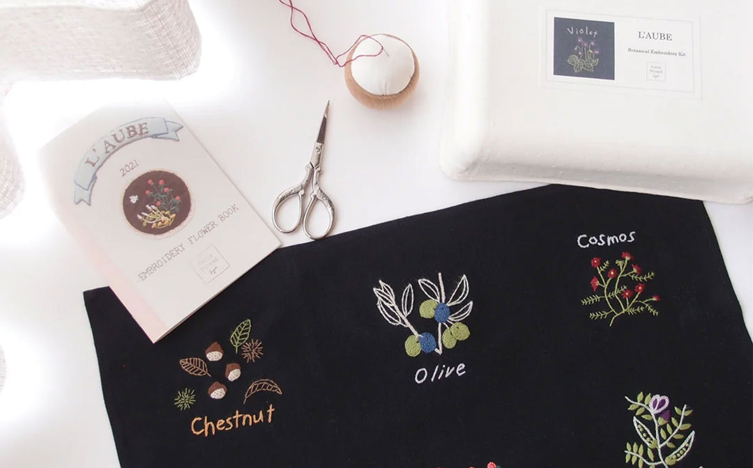 aya 秋の草花 刺繍ワークショップ