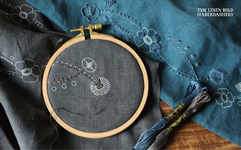 プルオーバーブラウス　刺繍カフスのキット