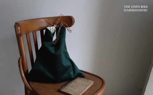 上質なコットンベルベットの生地でつくるバッグのキット